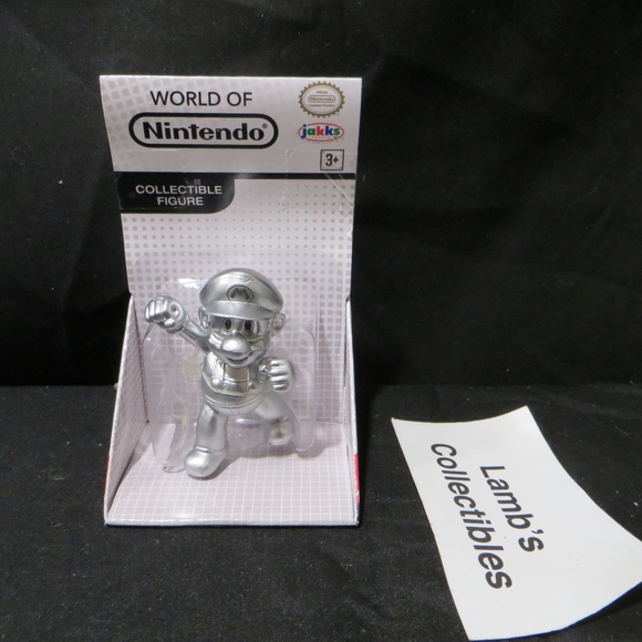 Metal Mario World of Nintendo white box 2.5" figure Jakks Pacific action figure - Picture 1 of 16